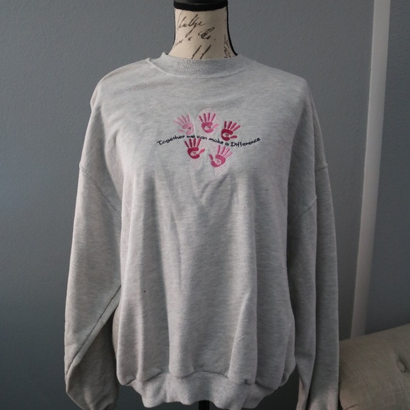 "Together We Can Make A Difference" Sweatshirt - Picture 2 of 2